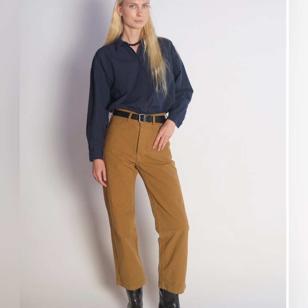 Jesse Kamm Brown Straight Leg Pants